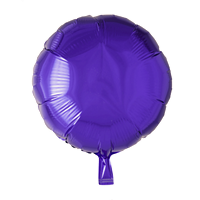 Folieballon  - rund 45 cm - lilla